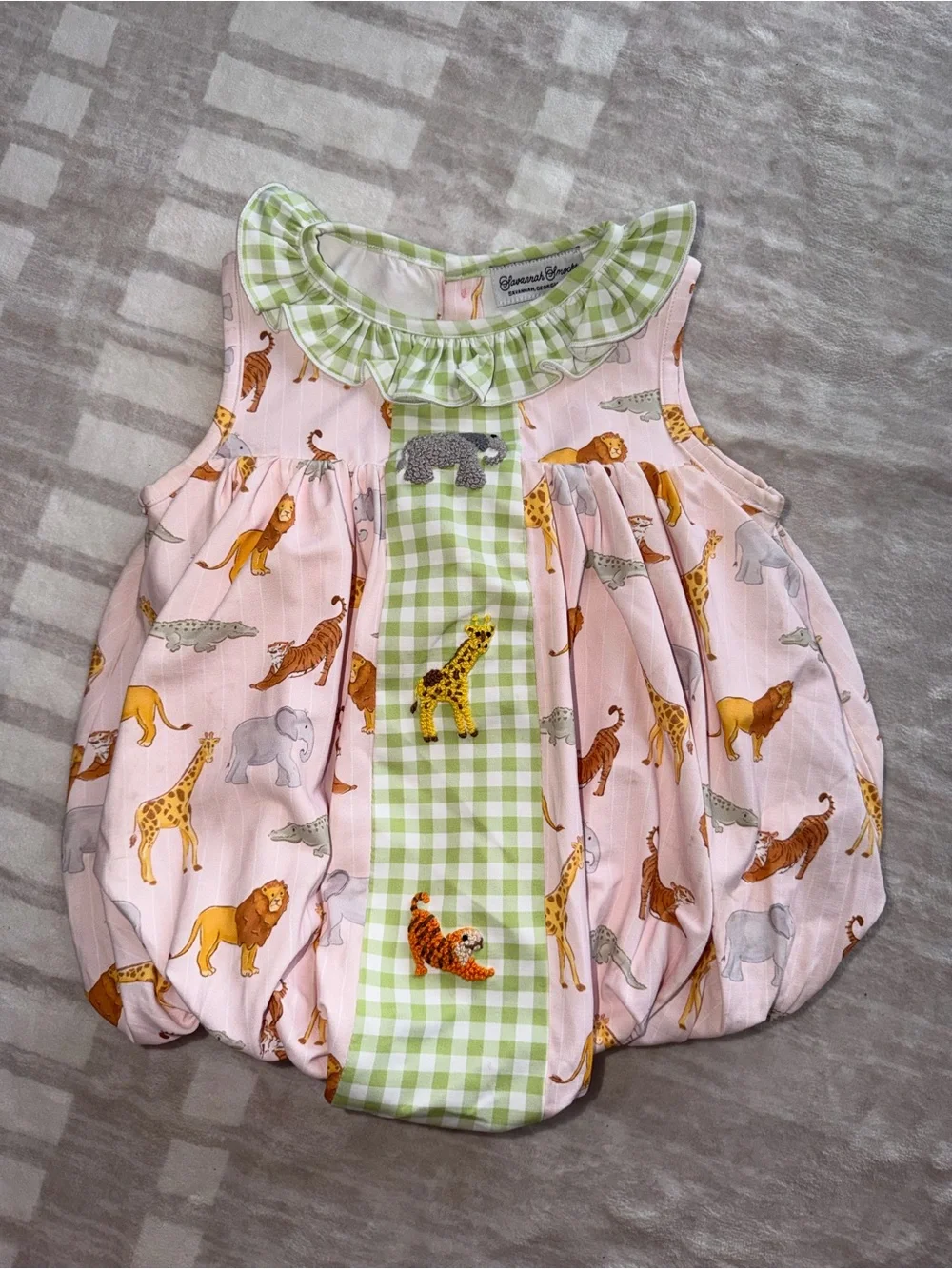 Savannah Smocks zoo bubble (worn once)
